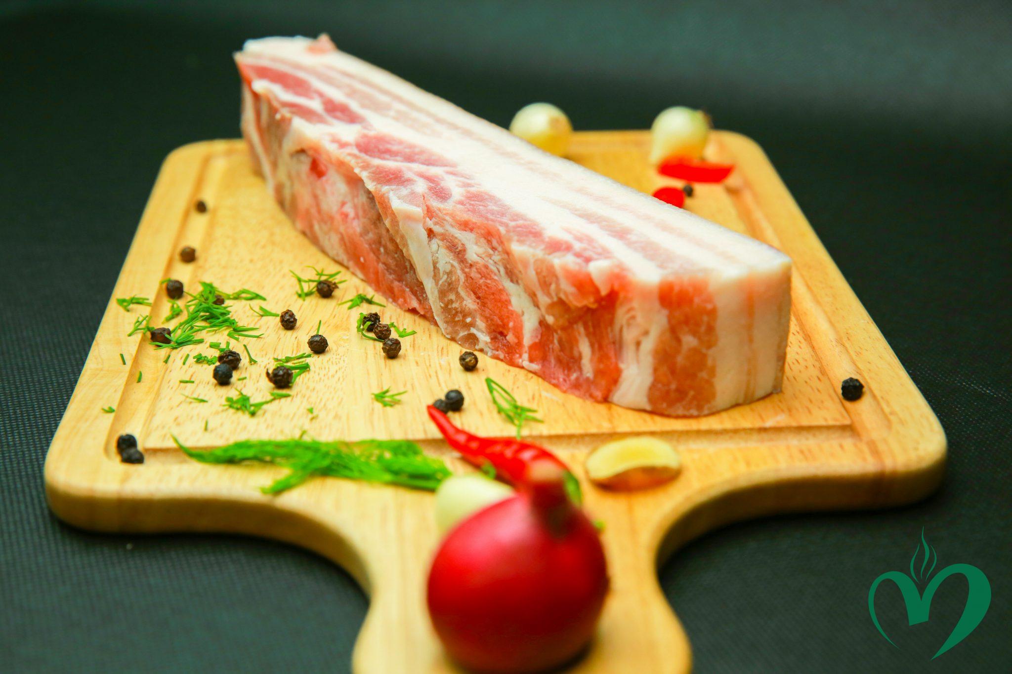 Ba rọi heo có da rút xương nhập khẩu 500gr | Nội Trợ Nhanh